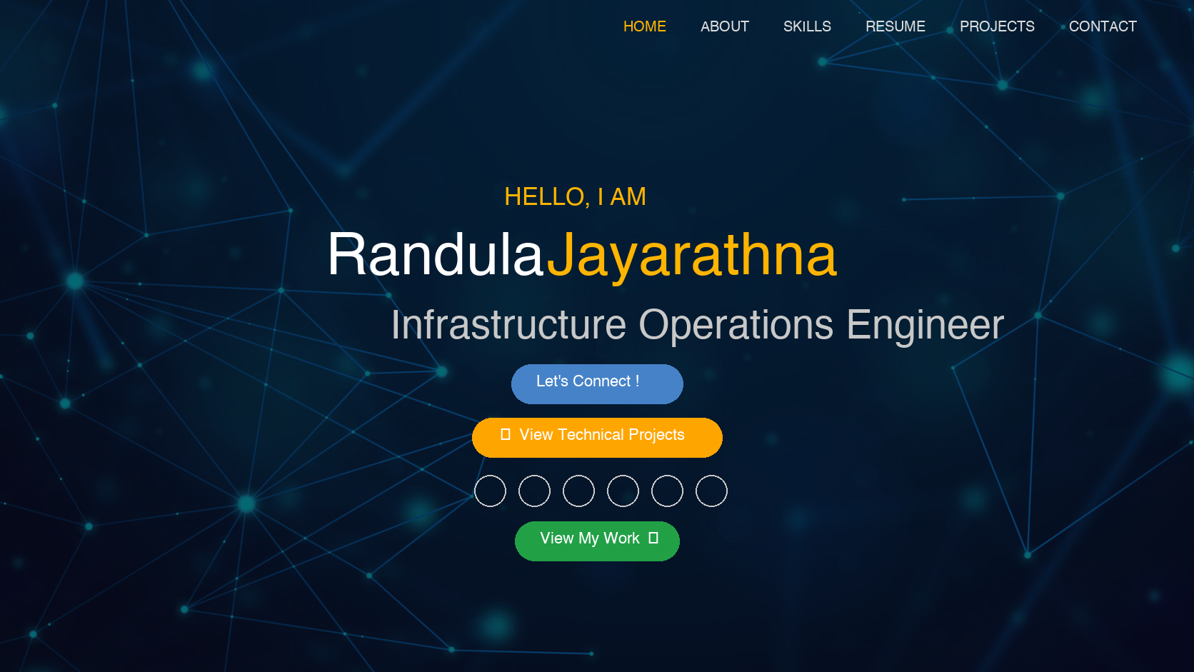 Randula Jayarathna personal portfolio website
